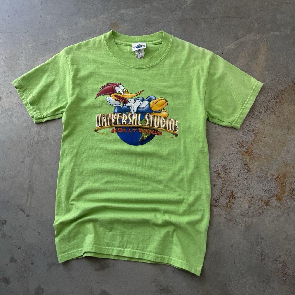 Vintage Y2K Universal Studios Woody Woodpecker T-shirt Cartoon Retro Size Small